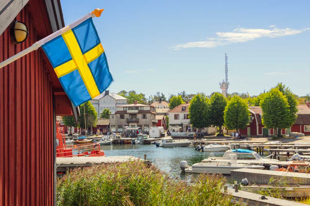 Båthamn i österskär